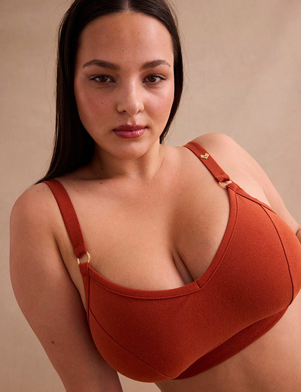 Brassière Paula++ - Coton Bio - Red-Rooibos
