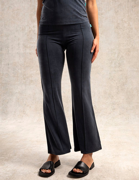 Pantalon Mada - Cupro - Bleu-Marée