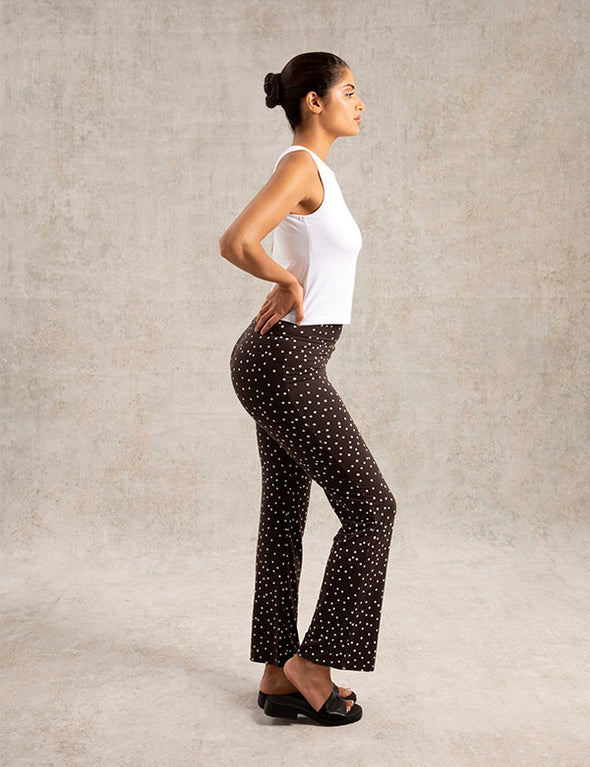 Pantalon Sasha - Lenzing™ ecovero™ - Print-Polka-Dots