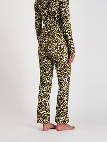 pantalon flare leopard confortable mina storm