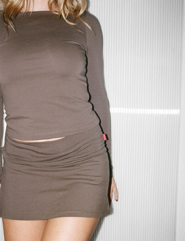 Jupe-Shorty Palette x Sabina Socol - Ecovero® - Cold-Chocolate