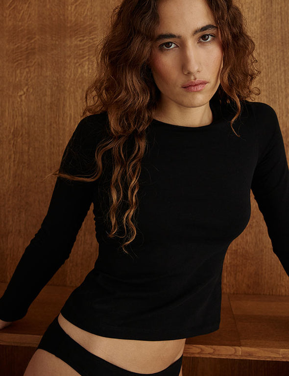 Nobratop® Lia - Coton Bio - Noir-Ebène