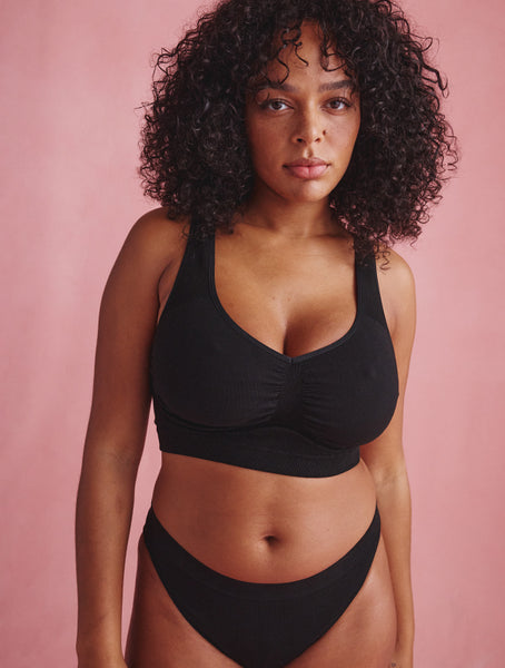 Brassière Gaya bonnet E/F Seamless Noir-Ebène Mina Storm