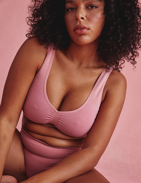 Brassière Gaya bonnet E/F - Seamless - Rose-Poudre