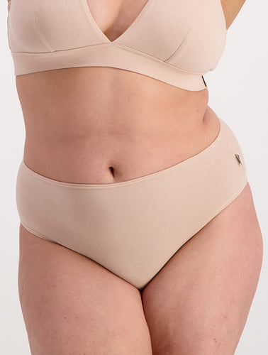 culotte taille haute coton
